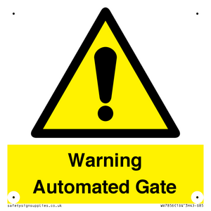 Warning Automated Gate